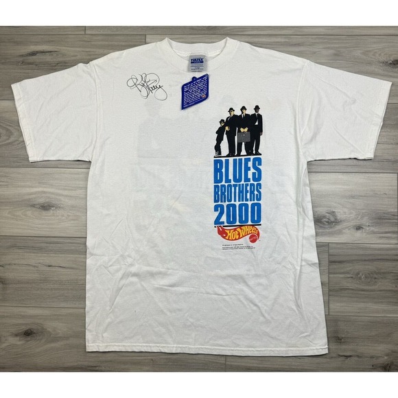 VTG‎ NOS NASCAR Kyle Petty Blues Brothers Hot Wheels Shirt 2 Sided Signed XL